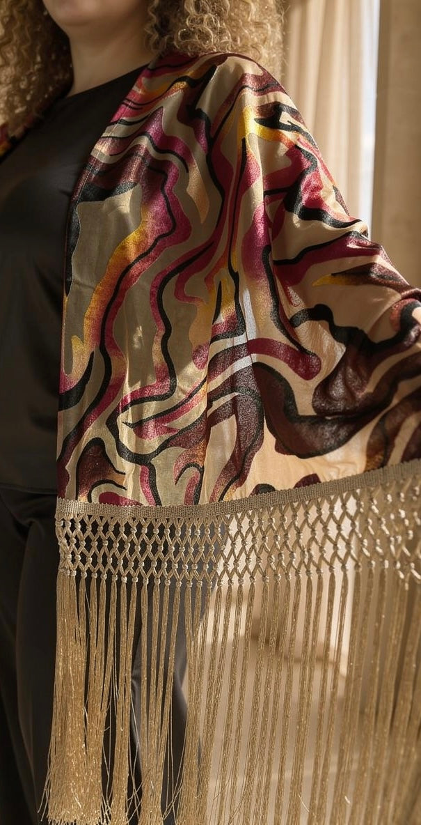 Chiffon Velvet Shawl