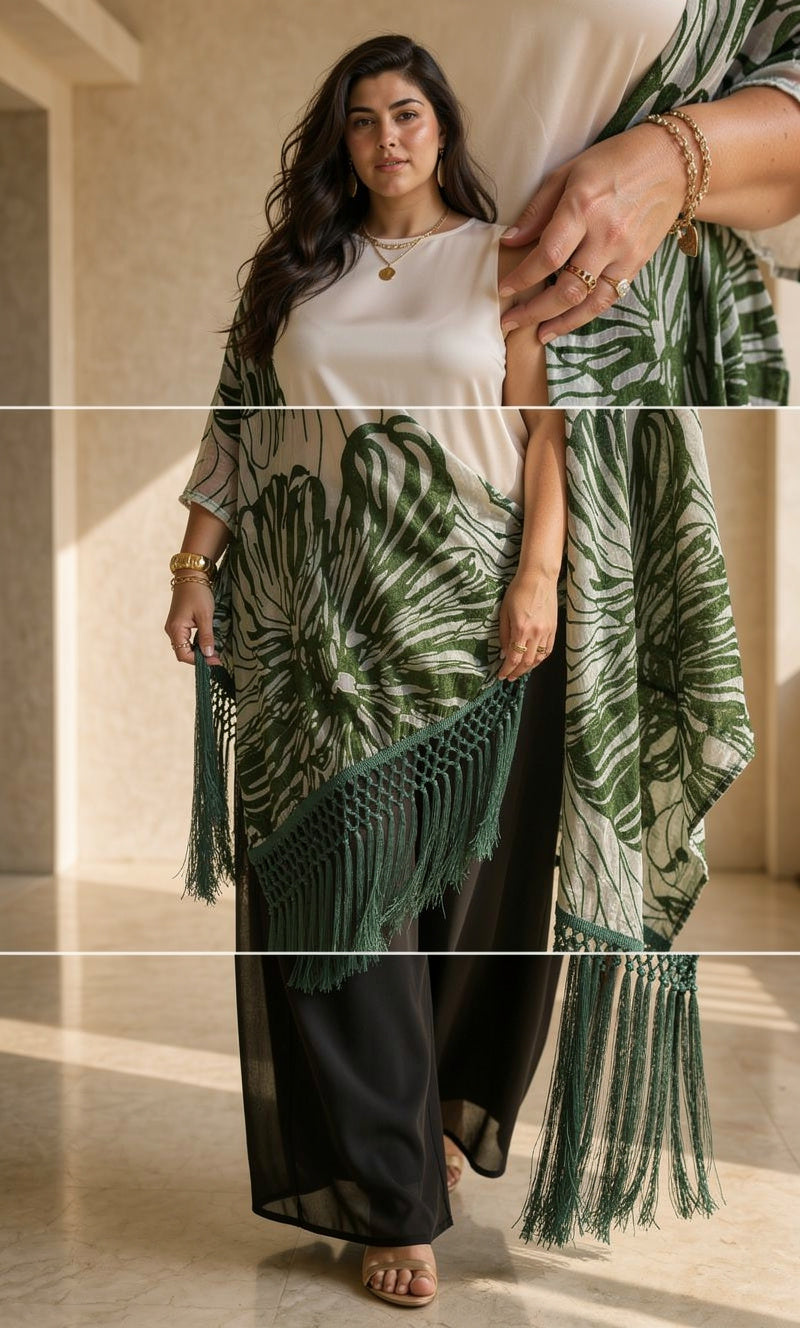 Chiffon Velvet Shawl
