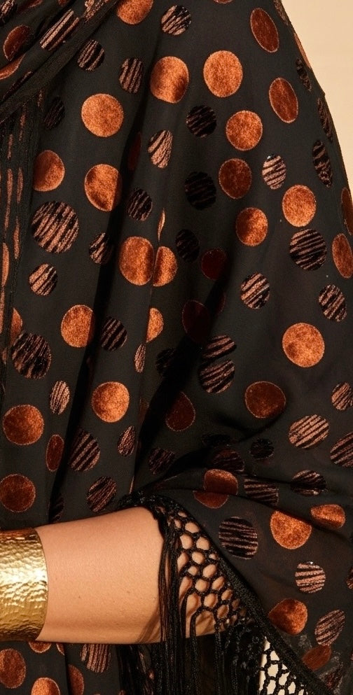 Chiffon Velvet Shawl