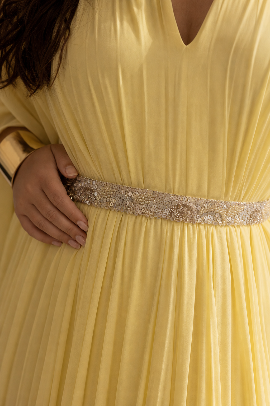 Plissé Dress