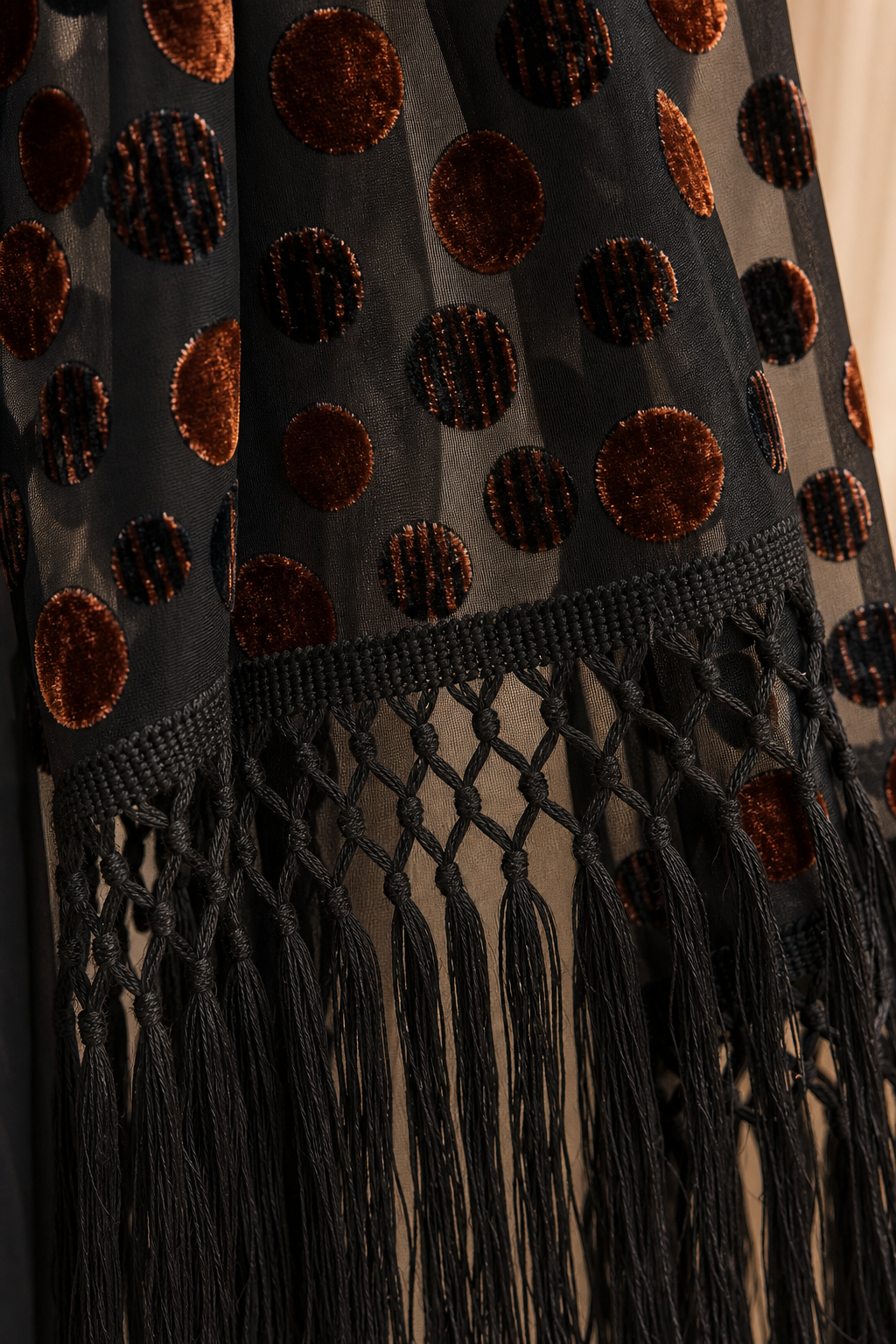 Chiffon Velvet Shawl