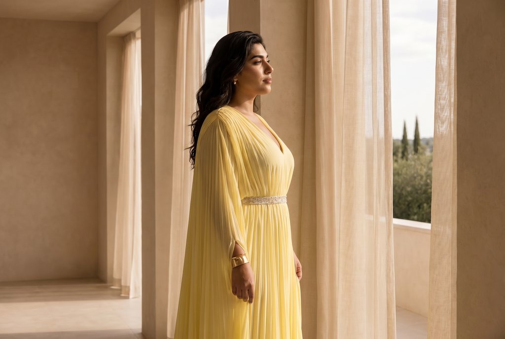 Plissé Dress