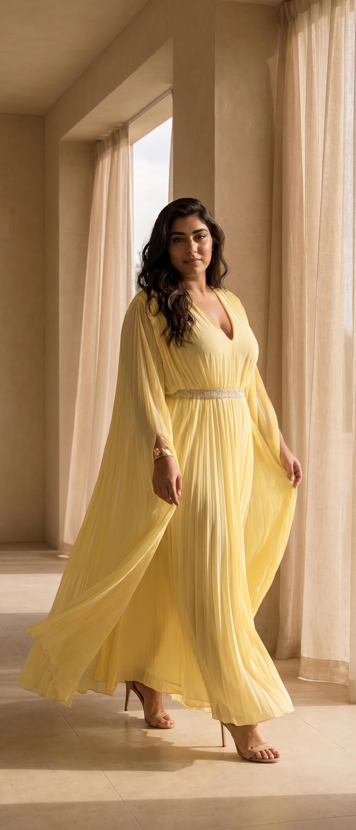 Plissé Dress