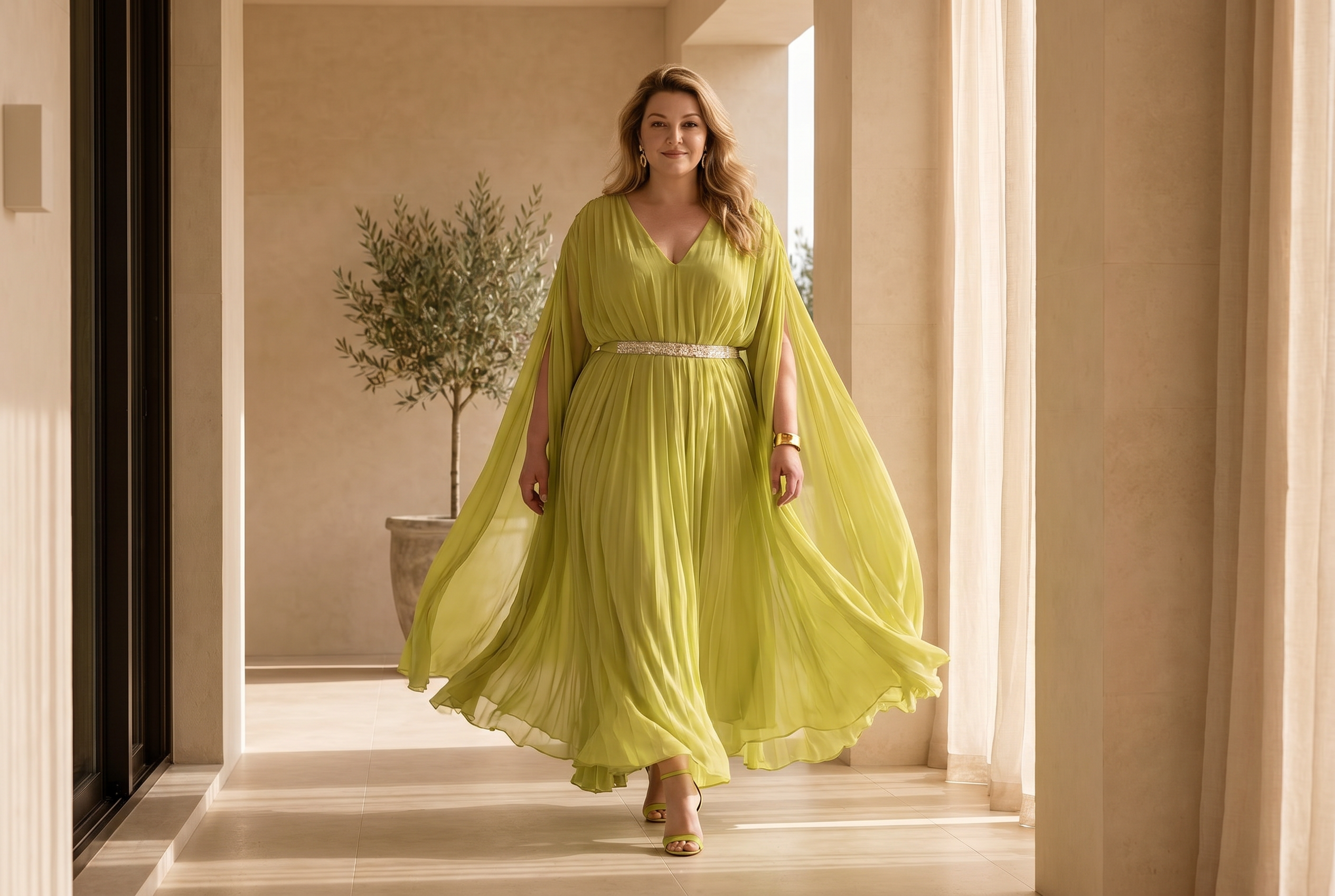 Plissé Dress