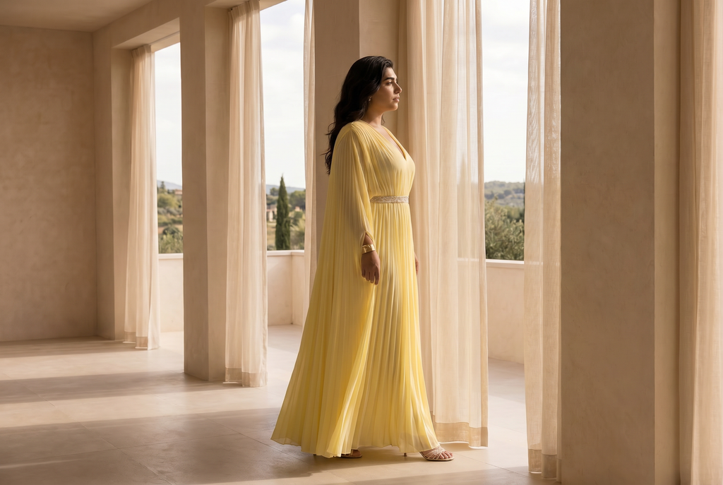 Plissé Dress