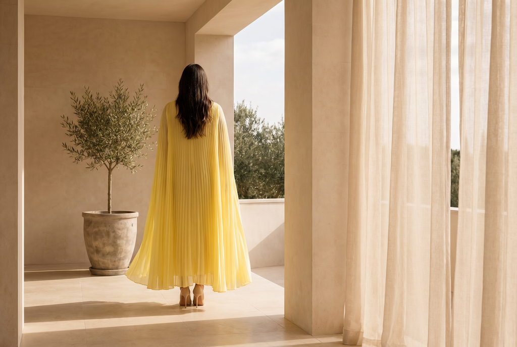 Plissé Dress